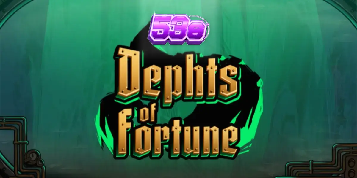 Interface do slot Depths of Fortune com tema steampunk subaquático